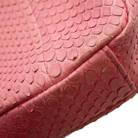Chanel Python Shoulder Bag Pink - Picture 11 of 15